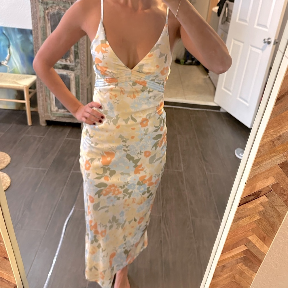 XS Floral Midi Dress from Hello Molly